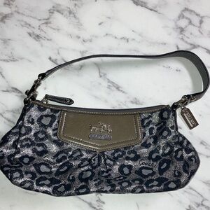Coach Metallic Leopard Shoulder Bag